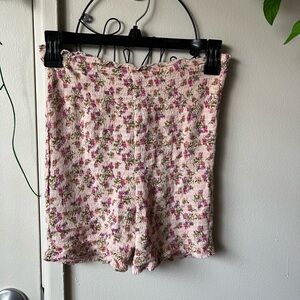Free People Floral Pink Women's Shorts